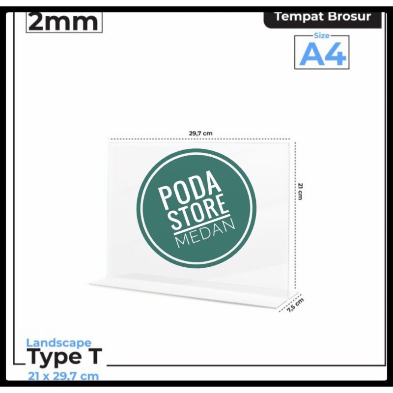 Tent holder A4 Type T Landscape