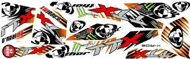 Striping / Sticker Variasi Yamaha XRIDE 115 Lama