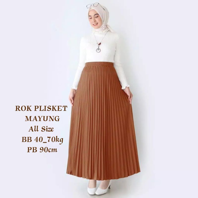 ROK PLISKET PREMIUM / ROK PLISKET PEREMPUAN / ROK PLISKET WANITA / ROK PLISKET MAYUNG / ROK PLISKET / ROK PLISKET JUMBO / ROK PLISKET PANJANG