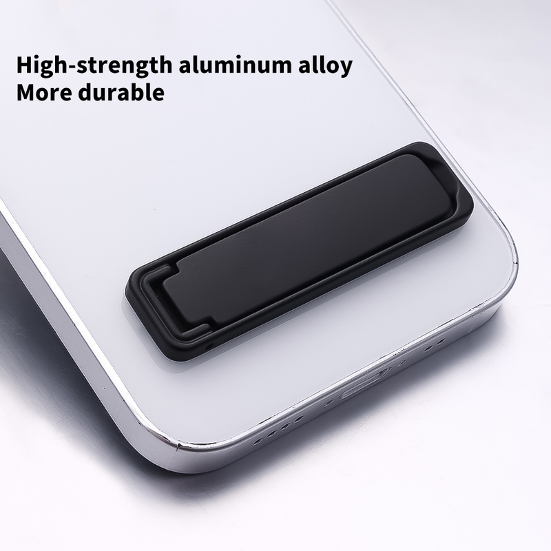 Braket Stand Holder Handphone Universal Mini Lipat Ultra Tipis Portable Bahan Metal