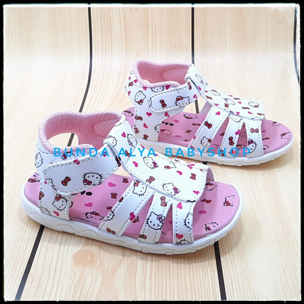 Sepatu Sandal Anak Perempuan Umur 8 Bulan 1 2 Tahun PINK - Sandal Anak Cewek Karet Anti Licin Size 22 - 25