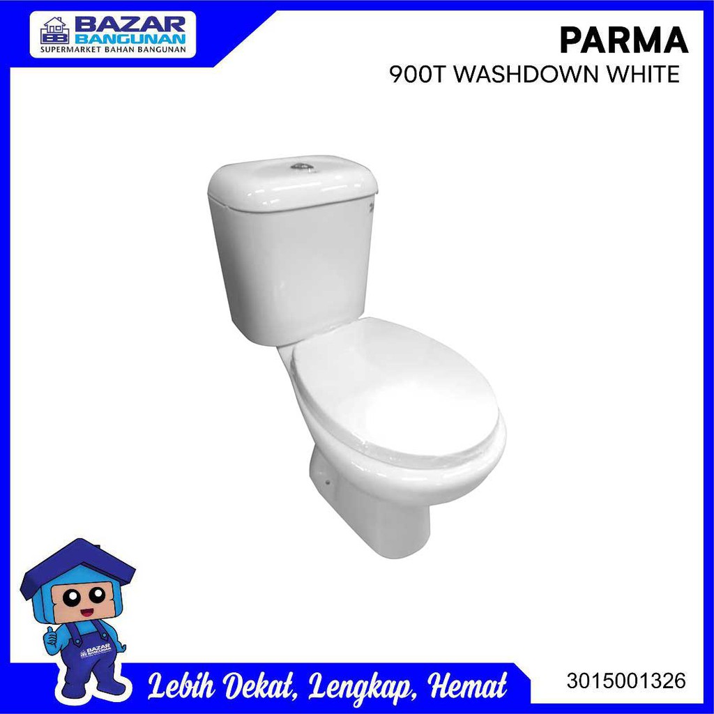 Parma Closet Kloset Toilet Duduk Kw1 900 T 900t Wash Down White Indonesia