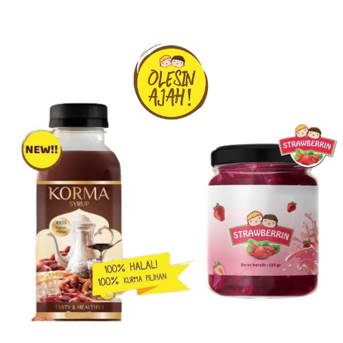 

Sirup Korma Kurma 325ml + Selai Olesinajah Strawberrin - Homemade