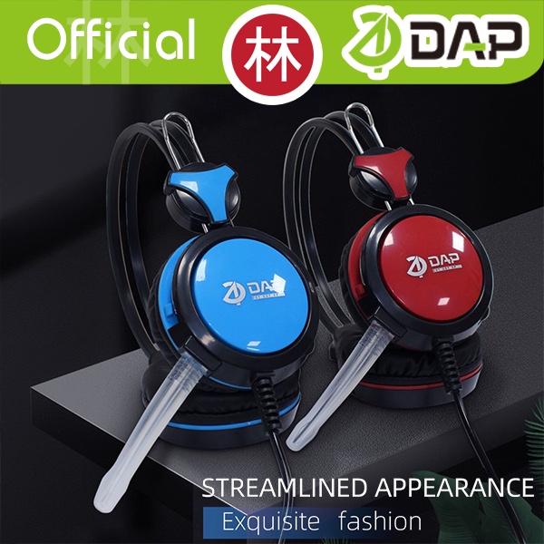 DAP DH-F8 Headphone Gaming Wired Headset Wired Earphone Extra Bass