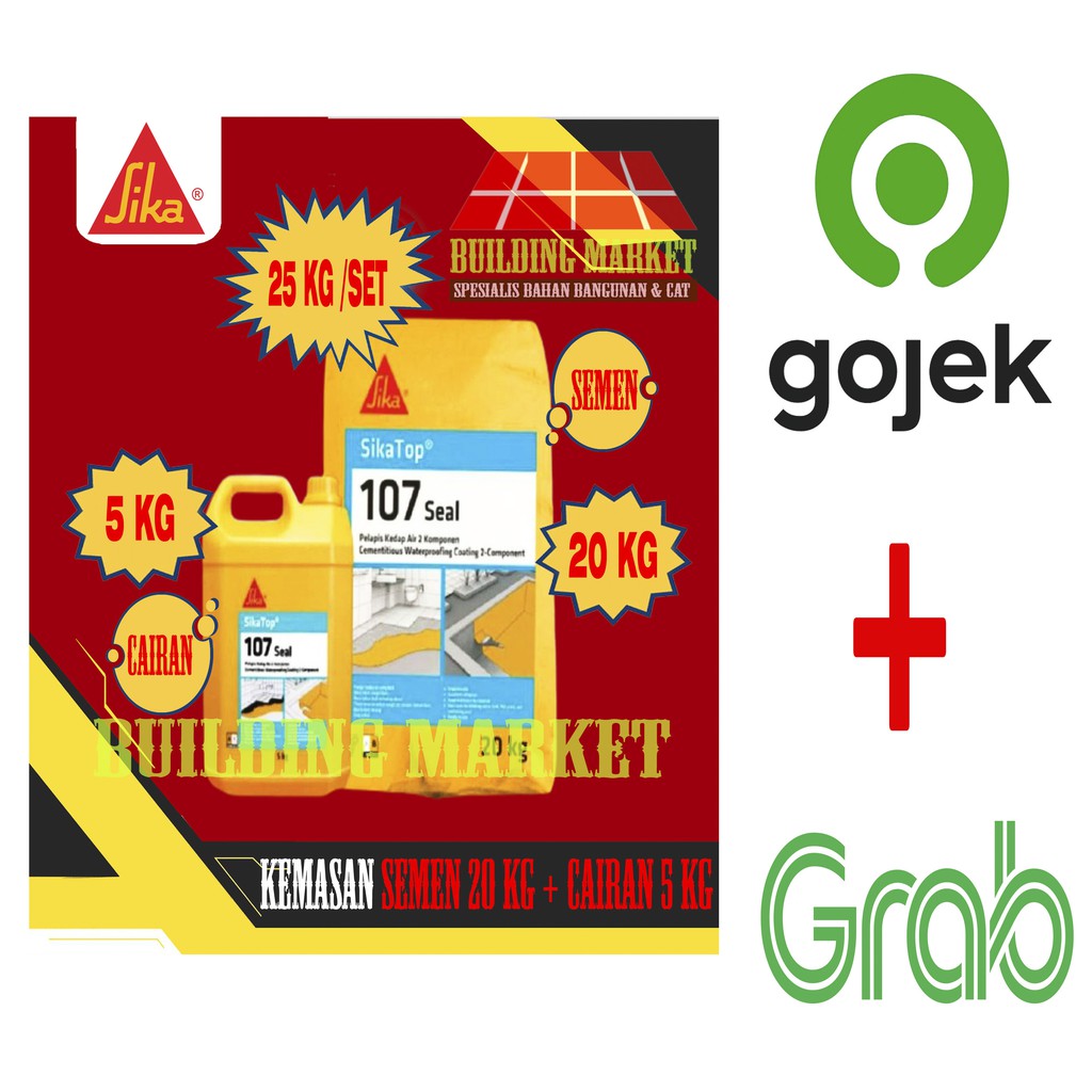 SIKATOP 107 SIKA TOP 107 SEAL SIKA WATERPROOFING 2 KOMPONEN 25 KG