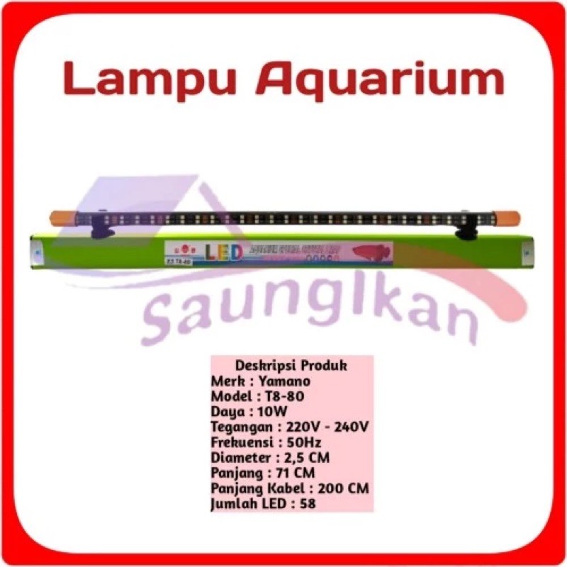 Lampu LED YAMANO T8-80 TANNING 80cm T8 80 Aquarium