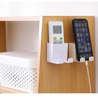 Gantungan Hp Tembok Remote 2 IN 1 Tempel Dinding Rak Colokan Charge HP Multifungsi Serbaguna