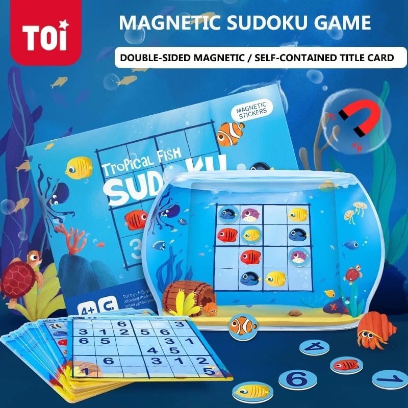 Sudoku boardgame Tropical fish/Sudoku logic games/edukasi