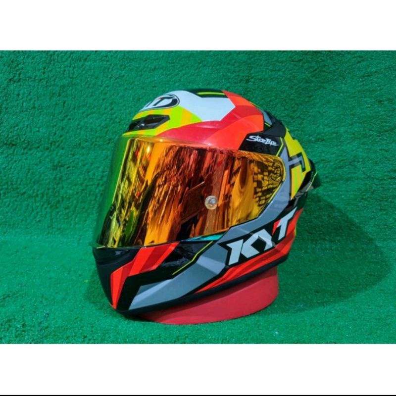 Paket Flat Visor + TOP Dual Fungsi KYT TT Course Flat visor TTC RC7 R10 K2R Vendetta Falcon