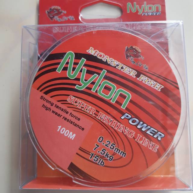 Senar pancing NYLON POWER 100M /0.25mm 15lb