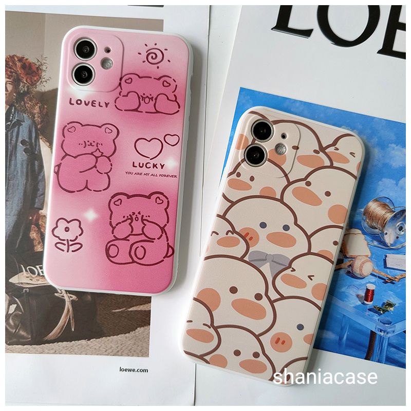 Soft Case Import pink bear duck ins CASE Samsung/ A03s