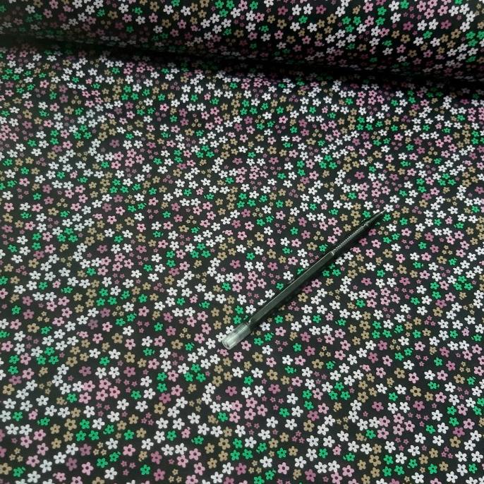 kain katun baby kanvas import motif bunga