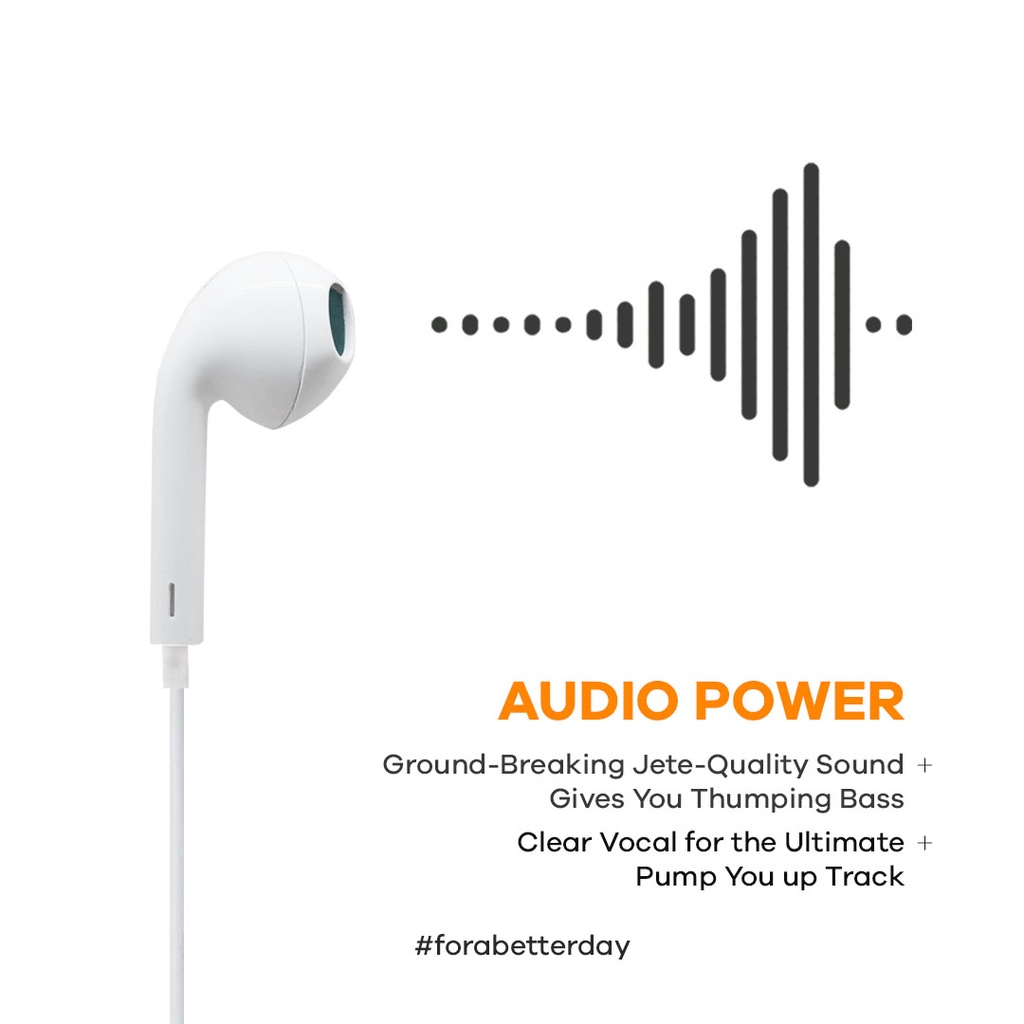 Headset  Earphone Type C JETE Classic - Garansi 2 Tahun Tukar Baru