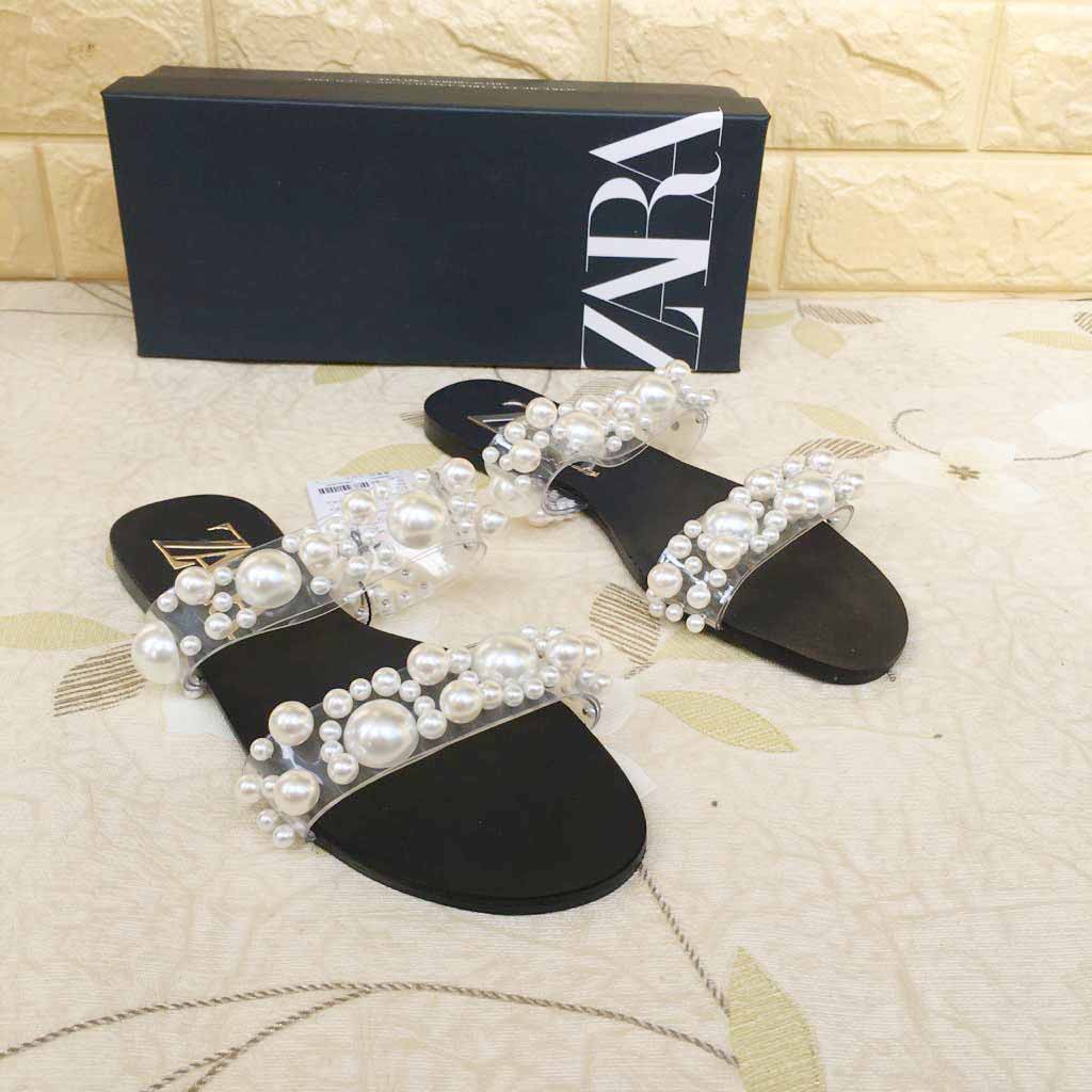 Sandal ZR-168 Flat Vinyl Pearl Sandals