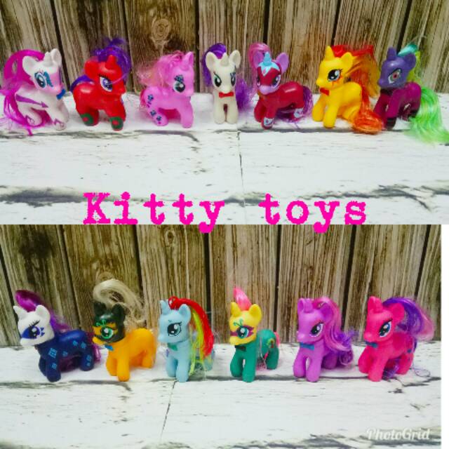 Mainan cewek anak perempuan boneka figurenya my little Pony equestria girl