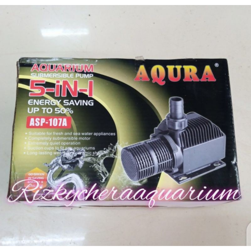 Pompa aquarium kolam ikan AQURA ASP-107A 65W Fmax 5000L Hmax 4,2m