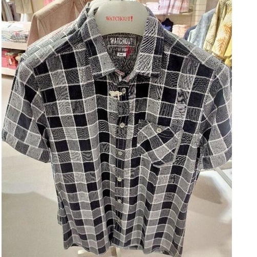 Kemeja pria/ Kemeja Pria lengan pendek/ Kemeja Pria Watchout