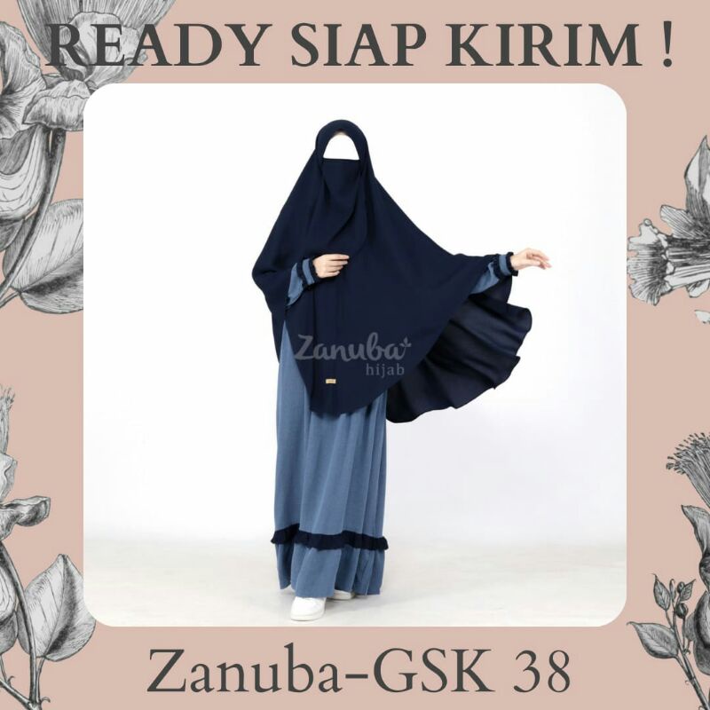GSK 38 by Zanuba hijab | gamis set kombinasi Zanuba