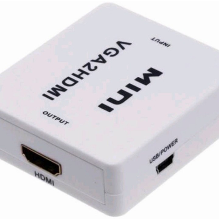 CONVERTER VGA to HDMI  / Converter VGA2HDMI /converter  vga to hdmi box biru