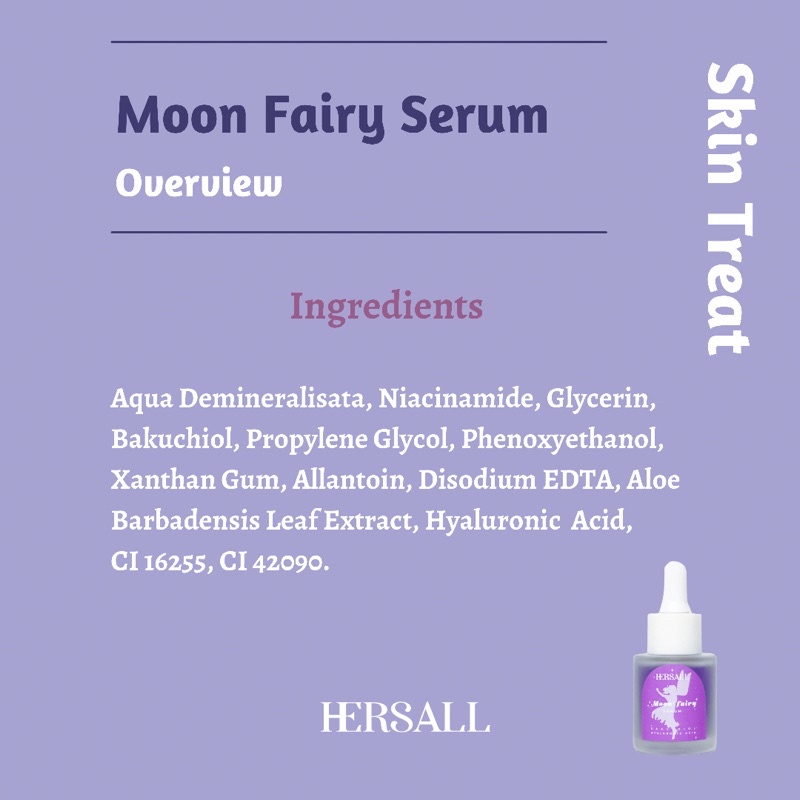 Hersall Watermelon Ice Cream Serum &amp; Moon Fairy Serum - BPOM 100% ORIGINAL