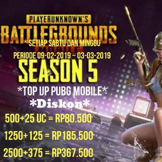 Top Up Diskon UC Cash PUBGMobile - 