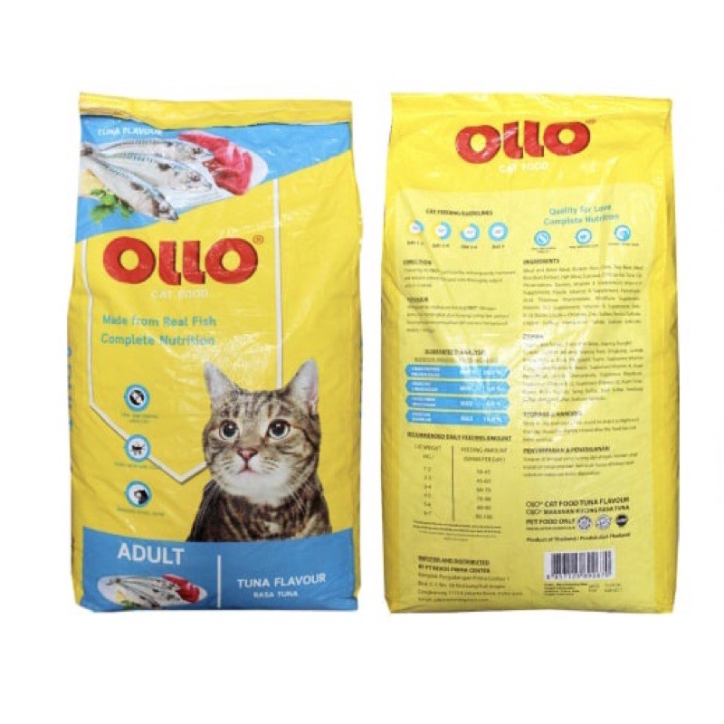 Makanan Kucing Karungan Ollo Adult Cat food Tuna 20kg