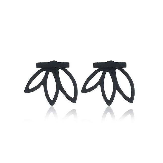 LRC Anting Tusuk Fashion Openwork Lotus Stud Earrings F5842X