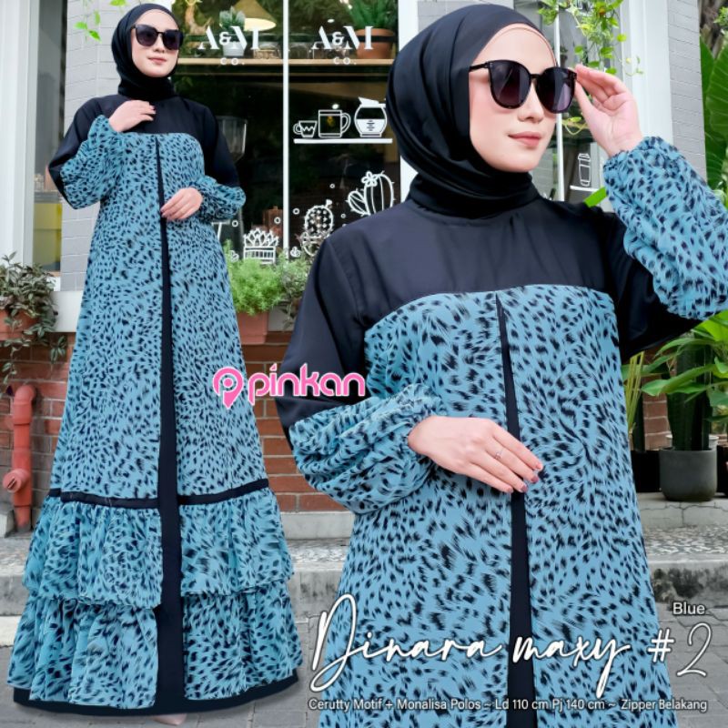 Gamis Wanita CERUTYI DINARA MAXY GAMIS JUMBO MOTIF TUTUL / GAMIS CERUTY / GAMIS TERBARU