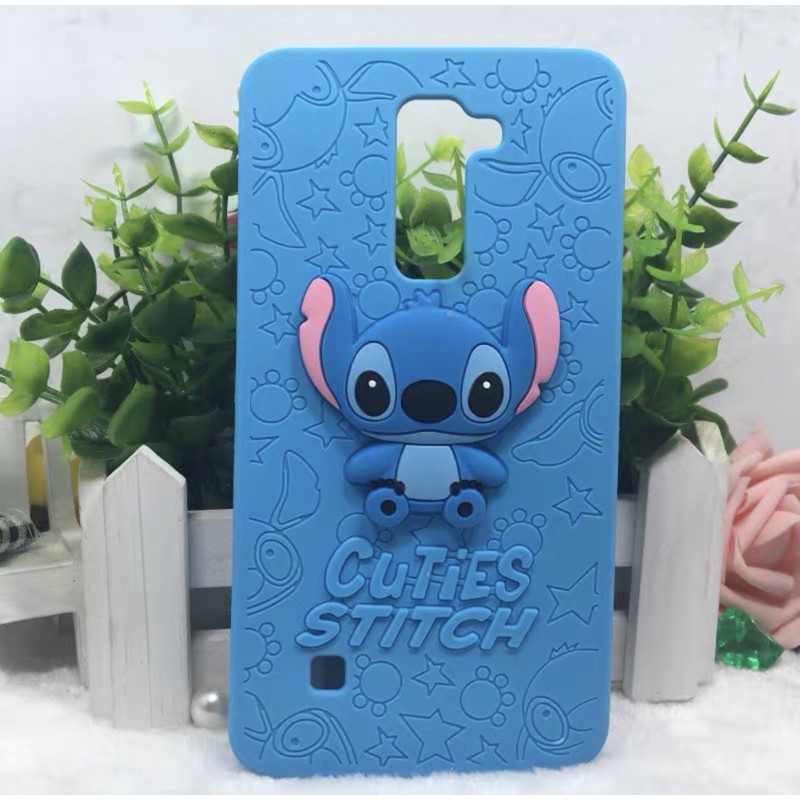 Silicon 3D Stitch Biru For IPHONE 5 6 6 PLUS softcase boneka karakter lucu / silikon tebal karakter lucu / case anak anak warna biru / pelindung hp