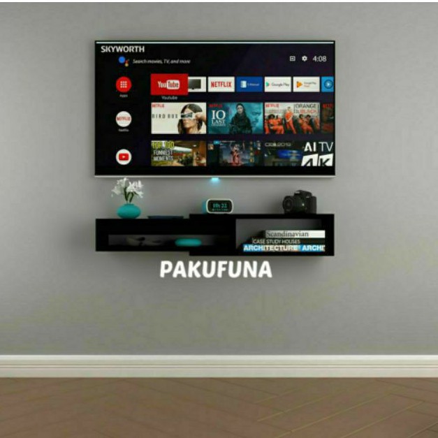 MEJA TV MINIMALIS MURAH MODERN Rak TV Dinding Tempel Nakas Kayu  Hiasan Dinding Dekorasi Dinding s