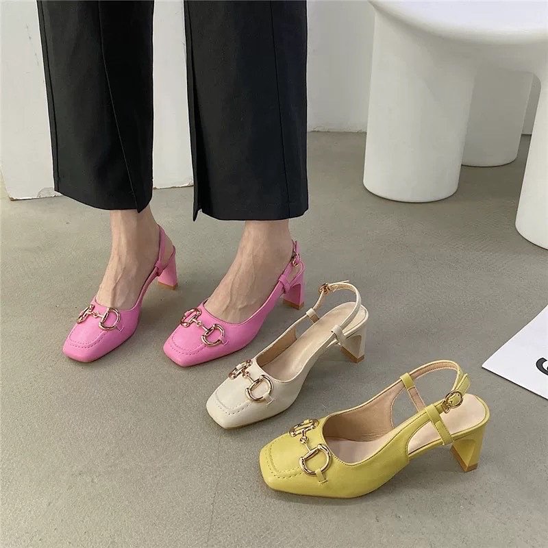 Heels 11FE sepatu sendal wanita import realpict