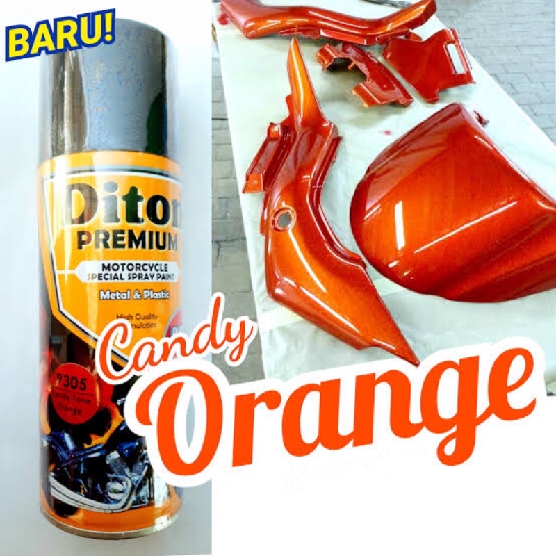 Cat Semprot DITON PREMIUM Candy Tone Orange 9305