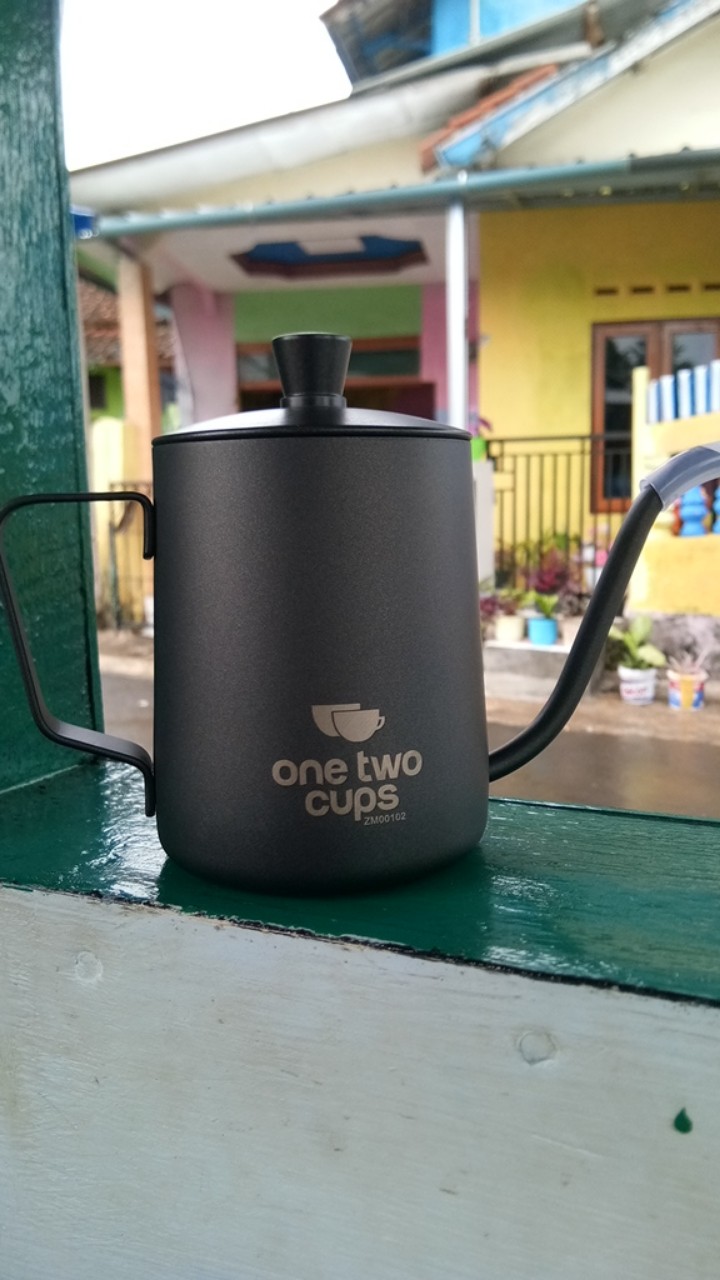 Teko Leher Angsa Teflon Black 350ml Ketel Kopi Pour Over Coffee Kettle