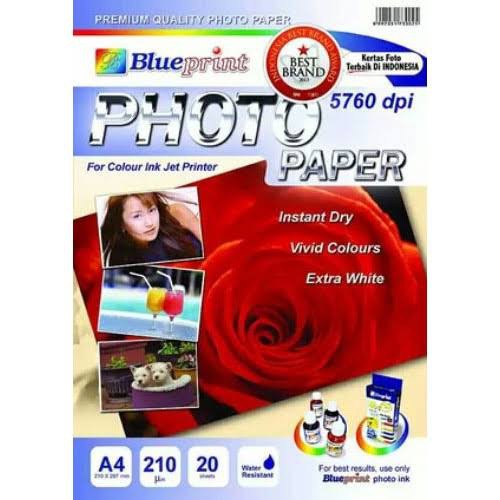 Jual Kertas Foto Blueprint 210gsm Glossy A4 Photo Paper Shopee Indonesia 5497