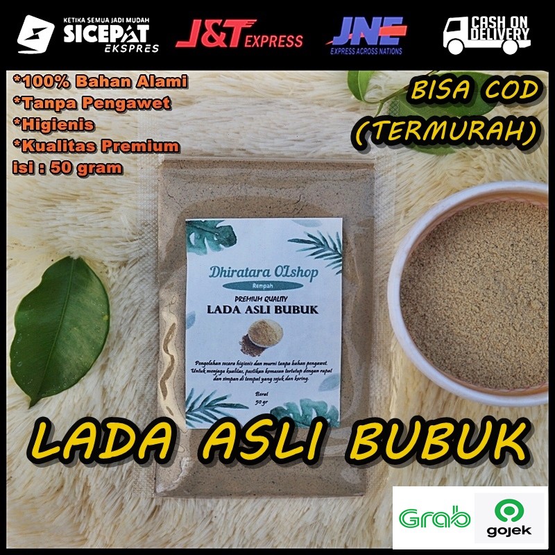 

GROSIR (Rp. 5.000) LADA BUBUK / BUBUK LADA ASLI 50 GRAM/ MERICA BUBUK KUALITAS SUPER