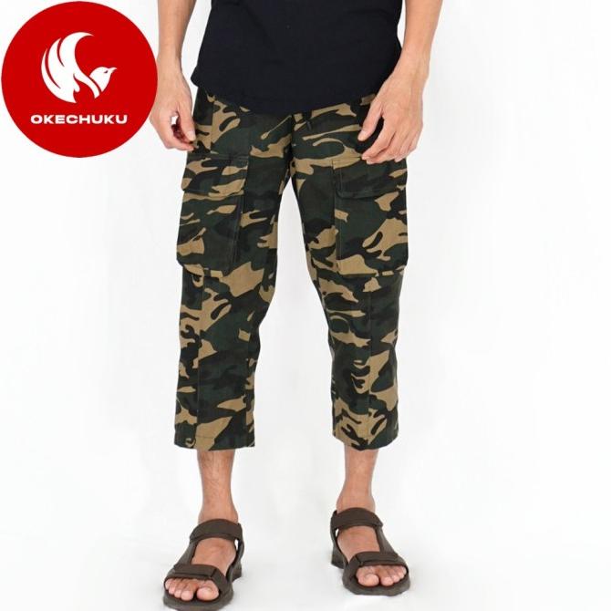 Firdaus Okechuku Celana Jogger Sirwal Pria Muslim Camouflage Pangsi