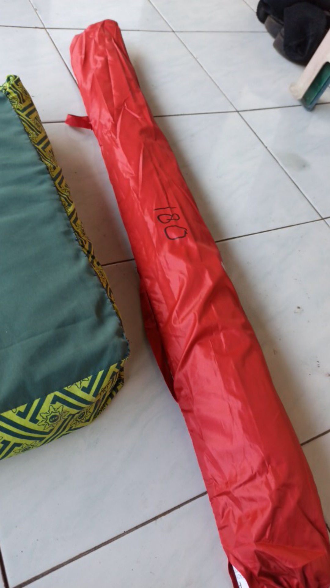 Payung Pantai Warna Pelangi Taman Cafe Tenda Pkl Lapak Jualan Dagang - Payung Tenda Parasol 180 Cm