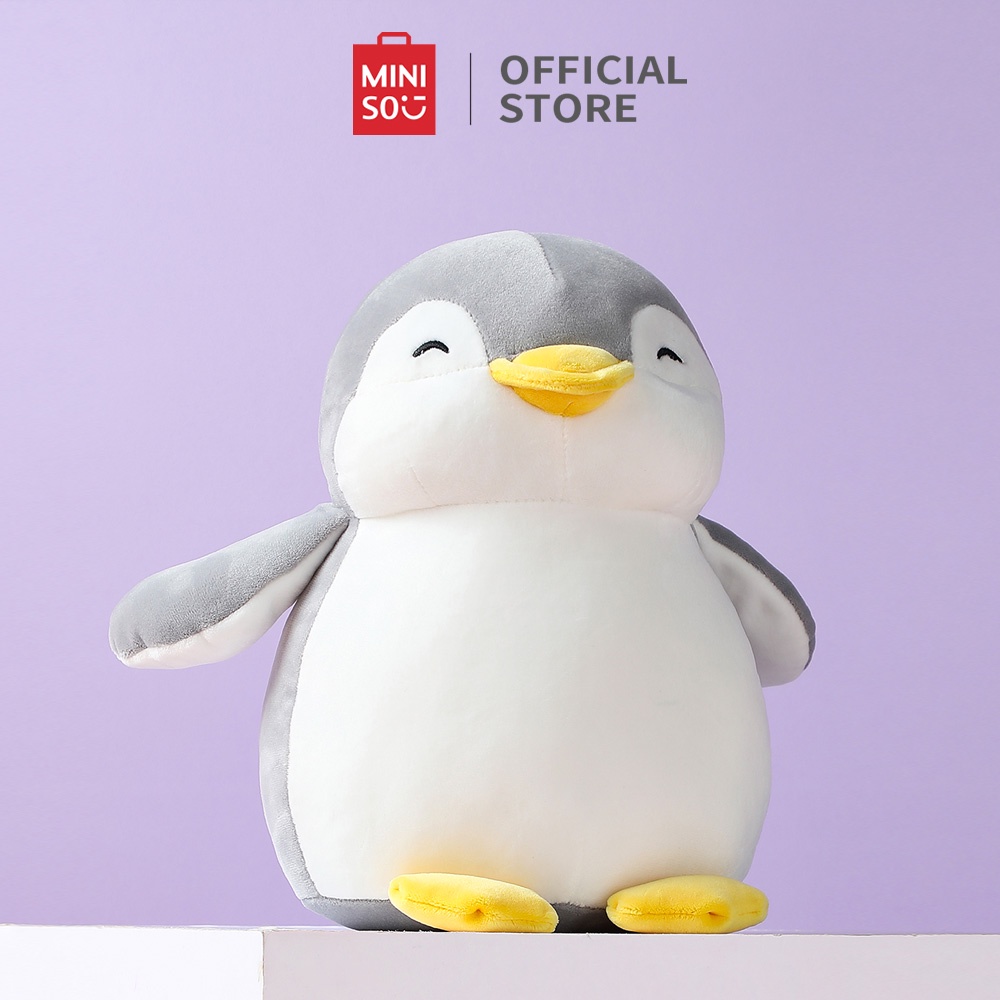 Miniso Official Boneka Small Penguin Plush Toy Boneka Lucu mainan anak boneka lucu lembut boneka gem