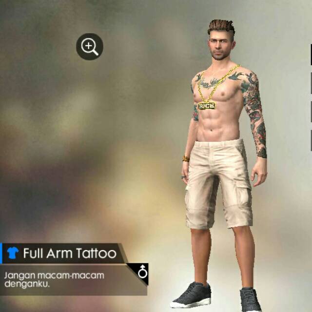 Gift Box Full Arm Tattoo Free Fire Permanen