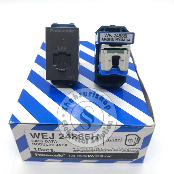 MATA DATA CAT5E PANASONIC WEJ 2488H HITAM BLACK GREY