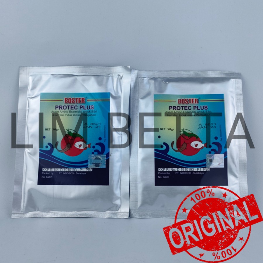 BOSTER PROTEC PLUS 50 GRAM / ASAM AMINO UNTUK IKAN DAN UDANG