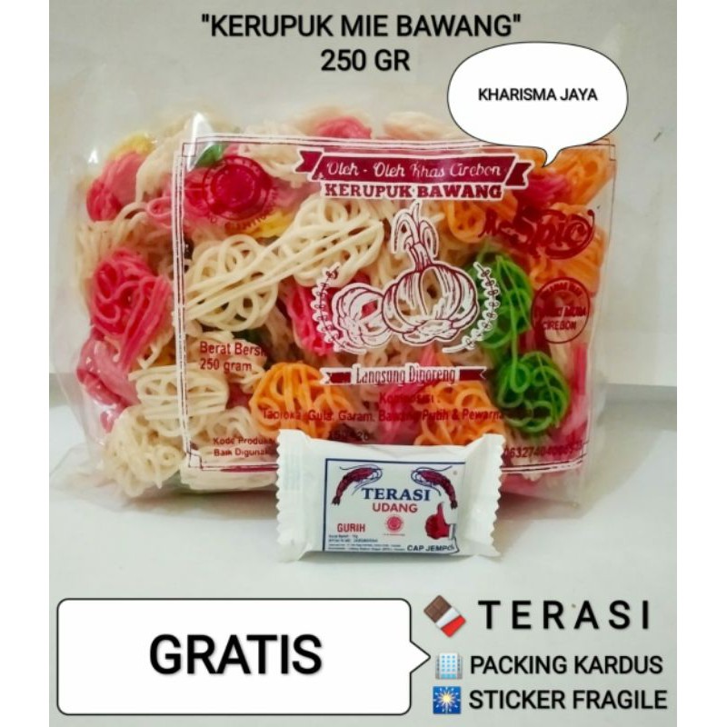 

@250gr Krupuk bawang warna warni