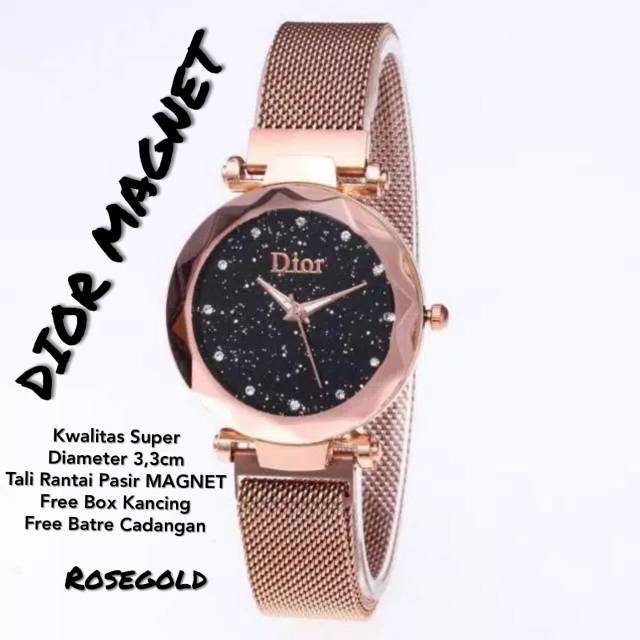 JAM TANGAN WANITA DIOR SUPER
RANTAI MAGNET UK 3.3cm