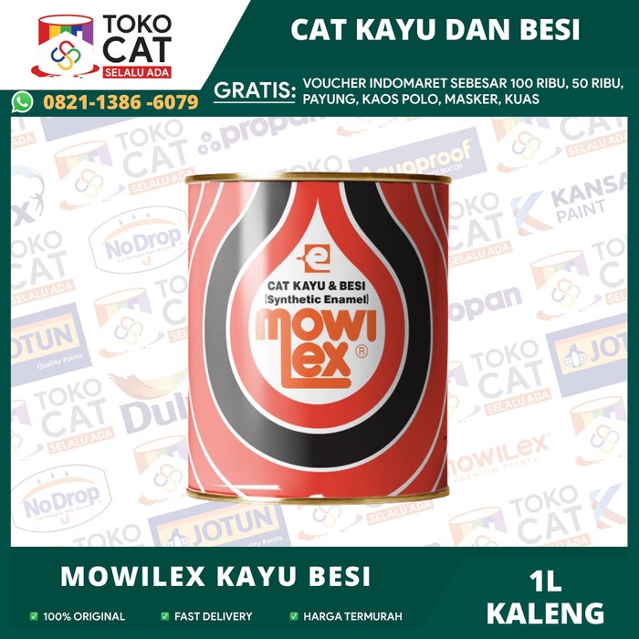 CAT KAYU DAN BESI MOWILEX KAYU BESI WHITE / PUTIH 1L KALENG