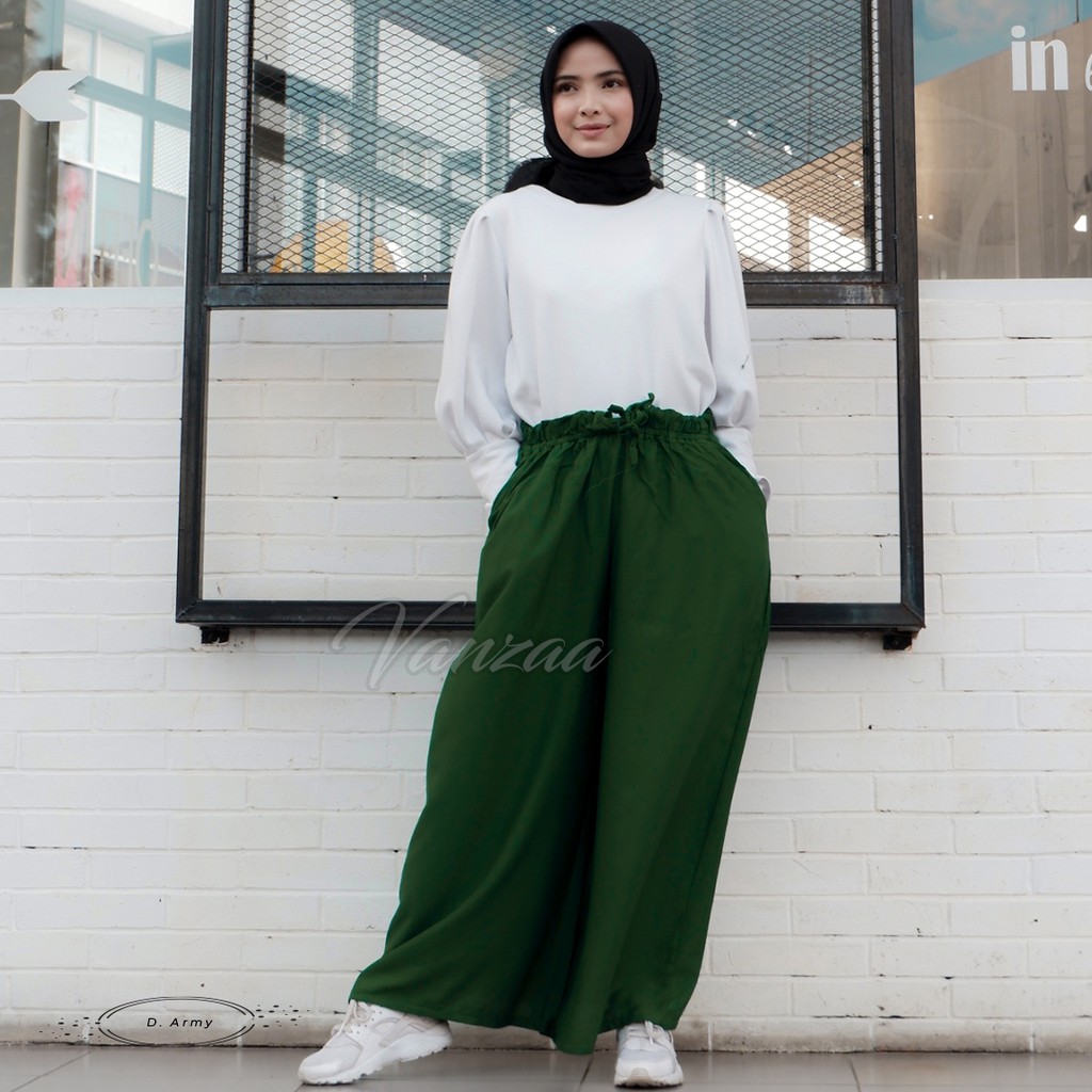  CELANA  KULOT  POLOS BY VANZAA COLLECTION BALI  Shopee 