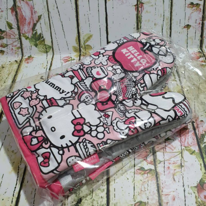 sarung tangan oven katun baking oven mitten tahan panas chefmade hello kitty