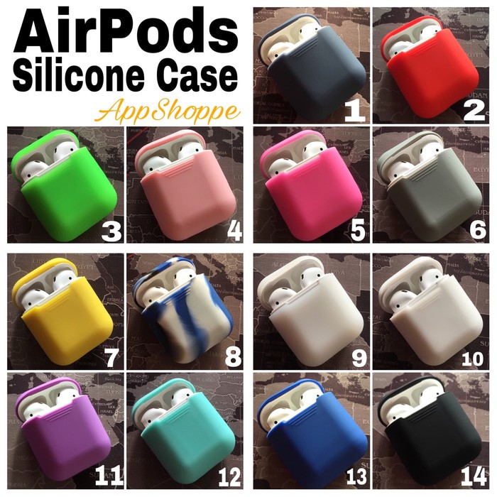 Apple Airpods Silicone Case Protective Cover Pouch