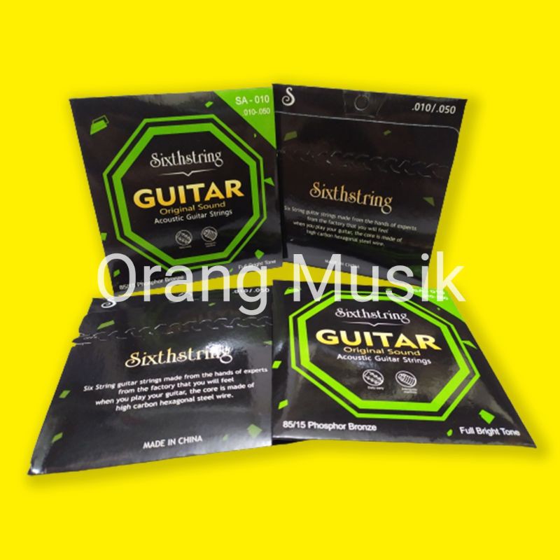 Senar Gitar Akustik Sixth String SA 010 Import - Senar Sixthstring Ukuran 010-050