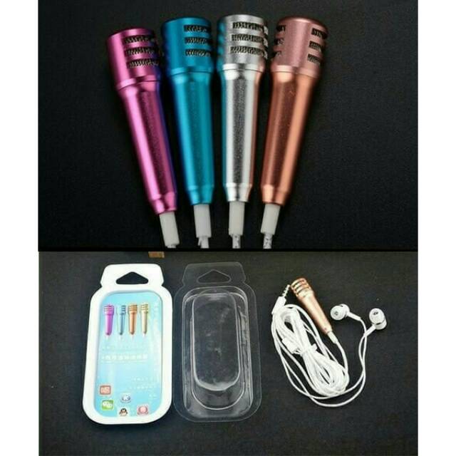 Mini Microphone + Earphone for Smule / Sing - Headset Karaoke