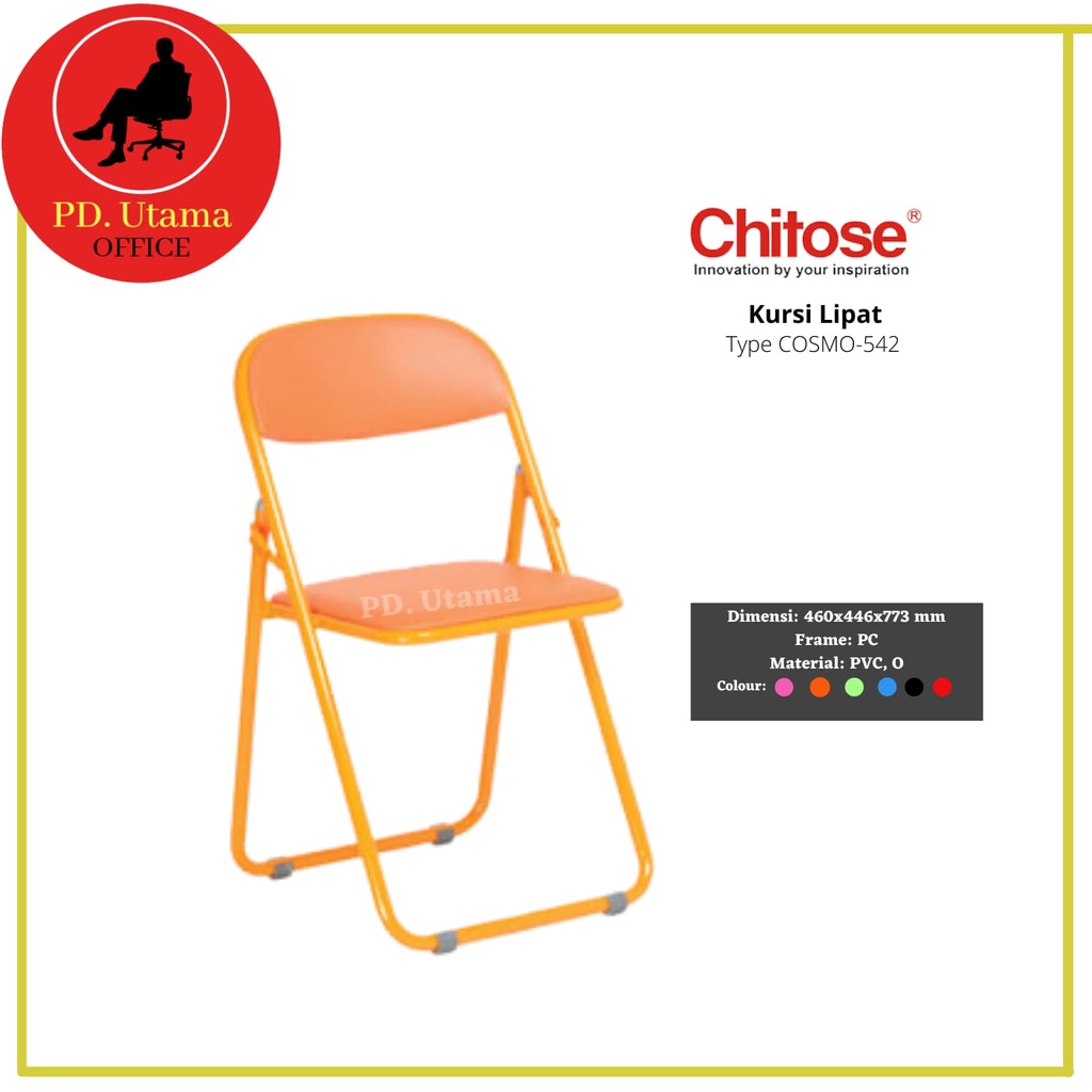Kursi Lipat Chitose Cosmo 542 Bangku Lipat/Kursi Serbaguna/Kursi